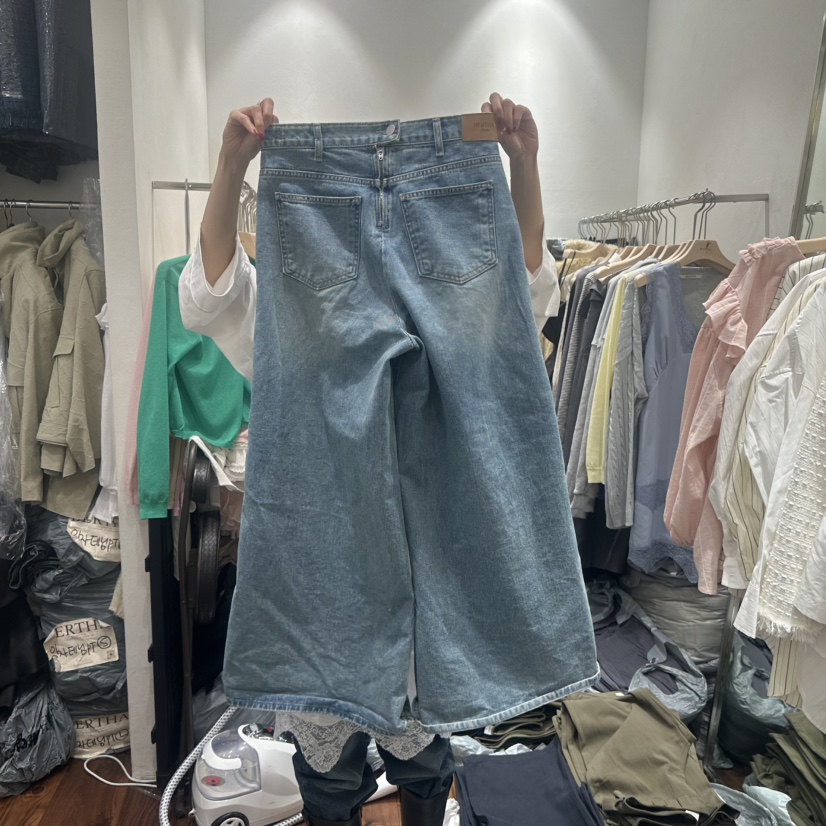 BERTHA直郵韓國代購㊣女裝新品25春夏人氣休閑職業時尚牛仔褲BERTHA牛仔褲
