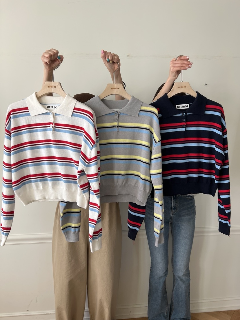 BALANCE直郵韓國代購㊣女裝新品職業時尚推薦熱賣25春夏長袖T恤BALANCE長袖T恤