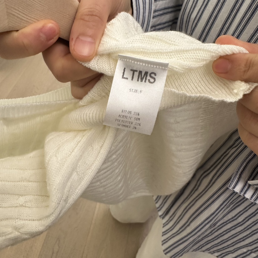 LTMS韓國直郵㊣東大門實拍女裝新款熱賣25春夏人氣休閑針織衫LTMS針織衫