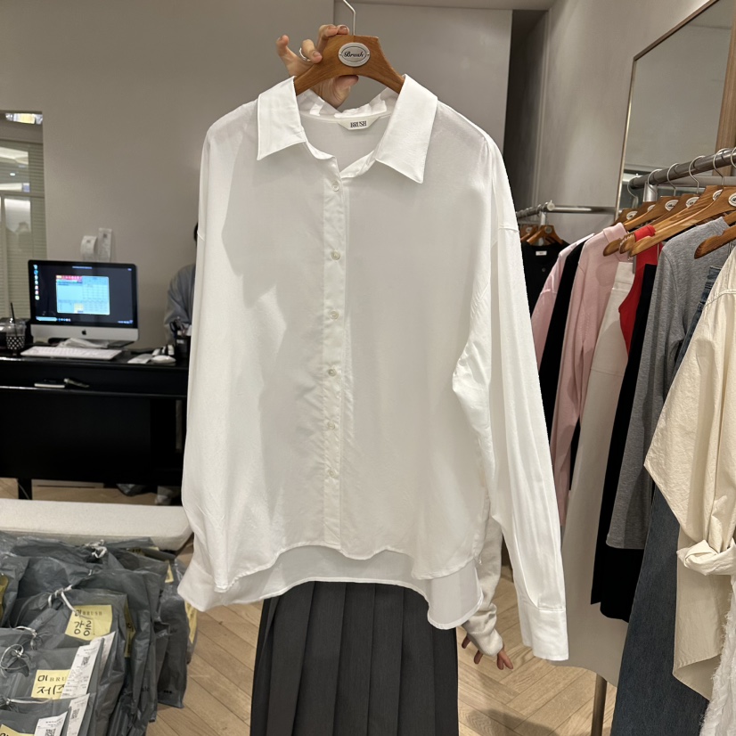 BRUSH-P韓國直郵㊣東大門實拍女裝新品職業休閑襯衫蕾絲衫BRUSH-P襯衫/蕾絲衫圖色3