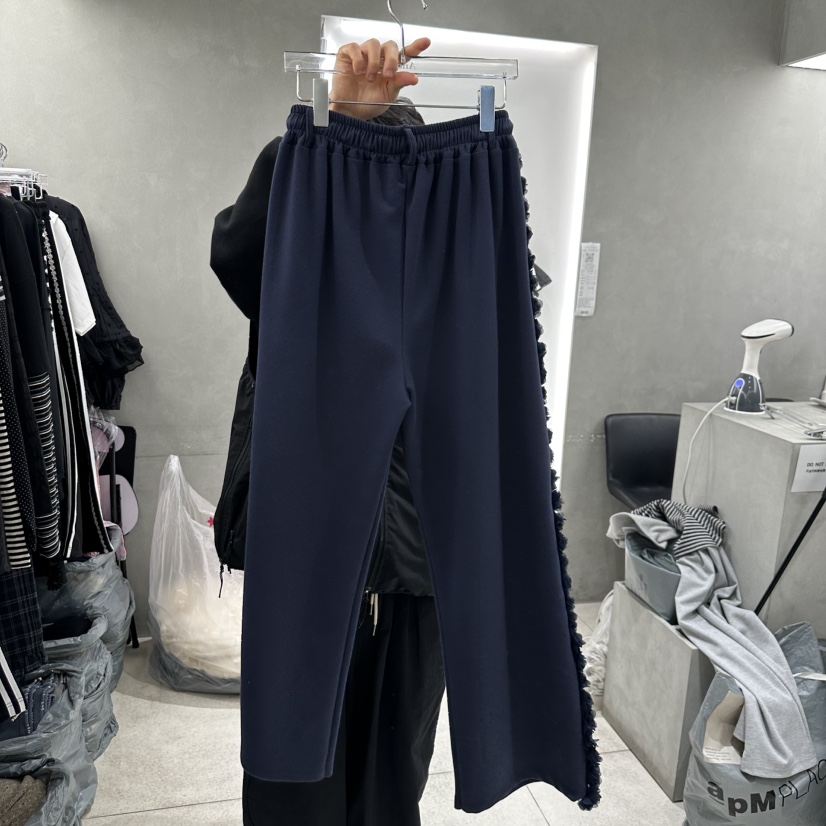 ANDE韓國直郵㊣女裝新品休閑職業熱賣時尚25春夏人氣休閑褲ANDE休閑褲