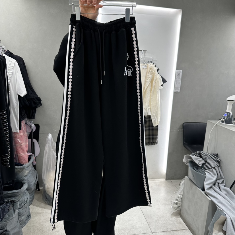 ANDE韓國直郵㊣東大門實拍女裝新款休閑25春夏人氣時尚休閑褲ANDE休閑褲