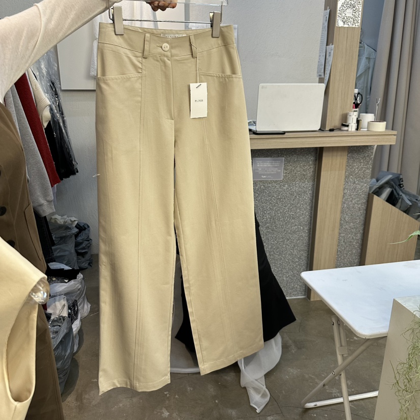 PLOVER韓國直郵㊣東大門實拍女裝新品休閑人氣熱賣時尚休閑褲PLO_VER休閑褲圖色1