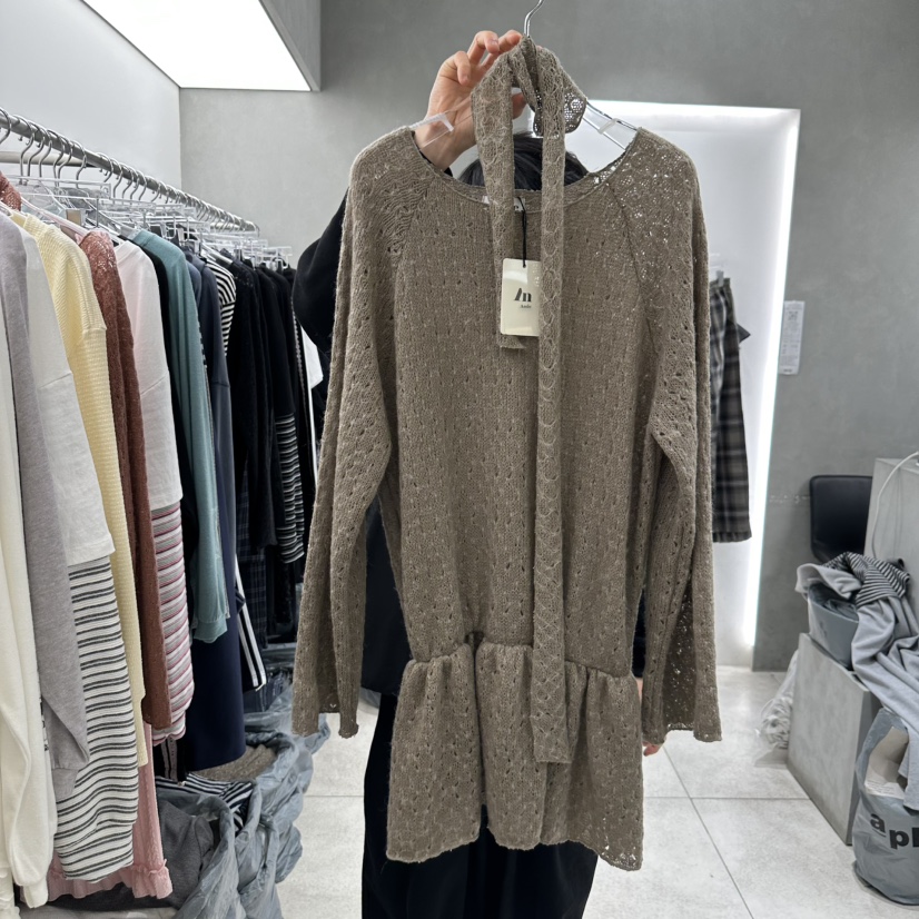 ANDE韓國直郵㊣東大門實拍女裝新品25春夏時尚連衣裙含脖帶ANDE連衣裙圖色4
