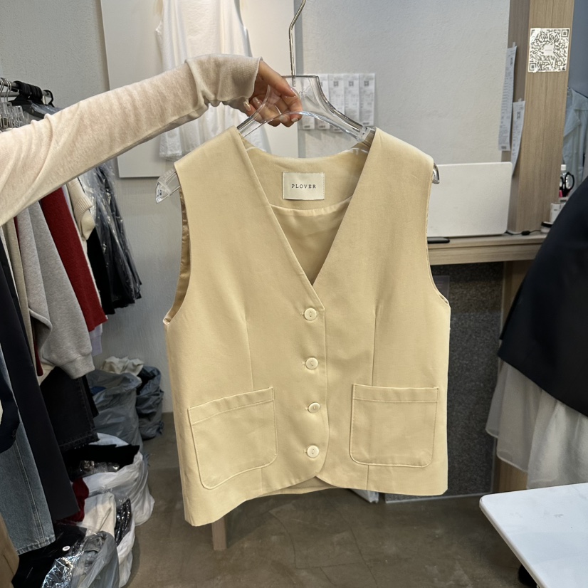PLOVER韓國㊣直郵東大門代購女裝新品推薦人氣休閑職業馬甲PLO_VER馬甲