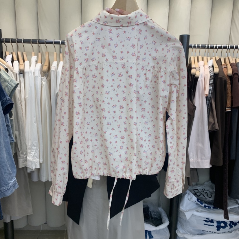 OUS/INCH-L韓國直郵㊣東大門實拍女裝新品推薦襯衫蕾絲衫OUS/INCH襯衫/蕾絲衫
