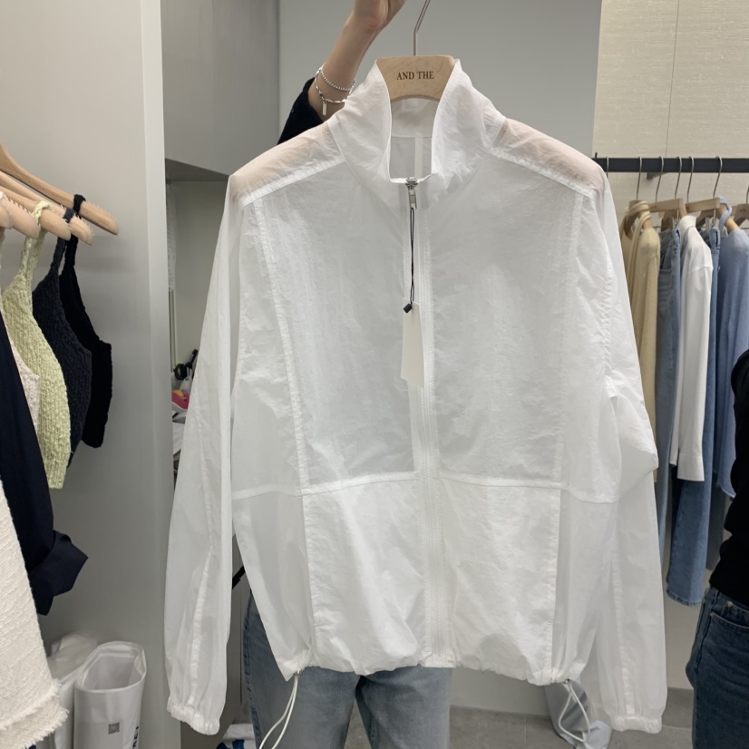 AND THE韓國直郵㊣女裝新品時尚職業休閑25春夏熱賣夾克口袋AND THE夾克圖色1