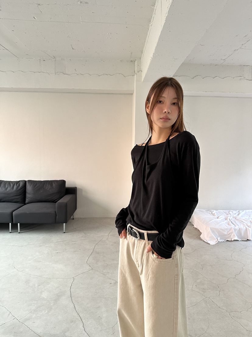 UNBOUND韓國直郵㊣女裝新品熱賣25春夏人氣職業休閑長袖T恤UNBOUND長袖T恤