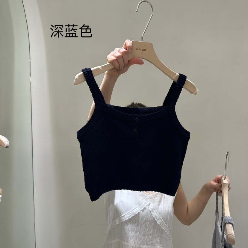 A WANT直郵韓國代購㊣女裝新款職業人氣推薦時尚25春夏吊帶背心A WANT吊帶/背心圖色4