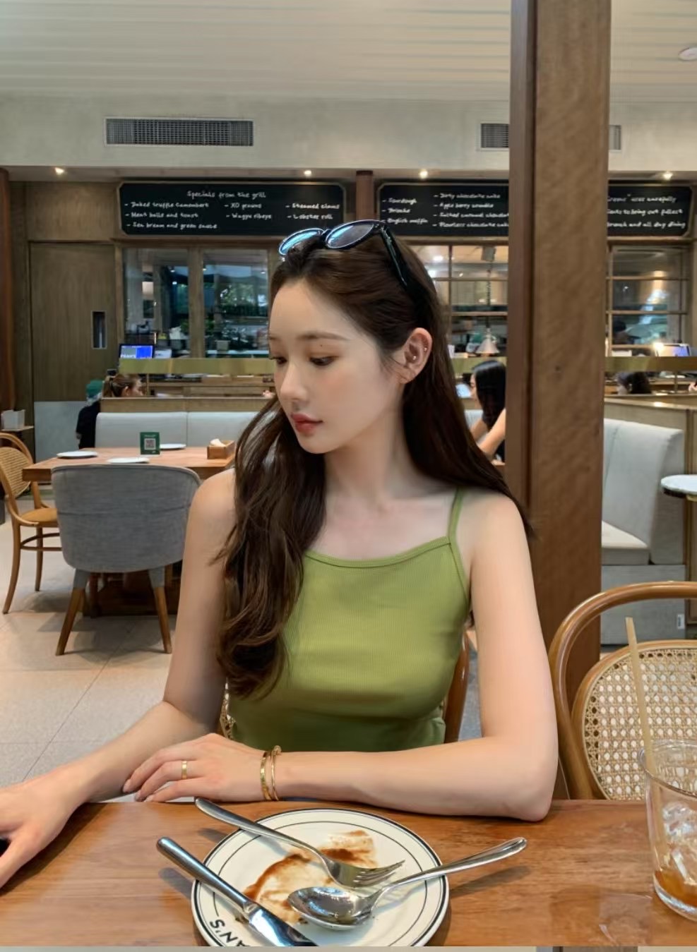 HIDEWAY韓國㊣直郵東大門代購女裝新款推薦25春夏時尚吊帶背心HIDEWAY吊帶/背心圖色3