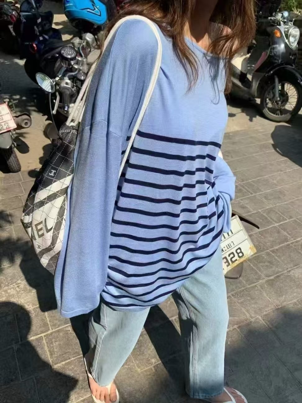 IN A ROW直郵韓國代購㊣女裝新品熱賣職業時尚休閑長袖T恤IN A ROW長袖T恤圖色2