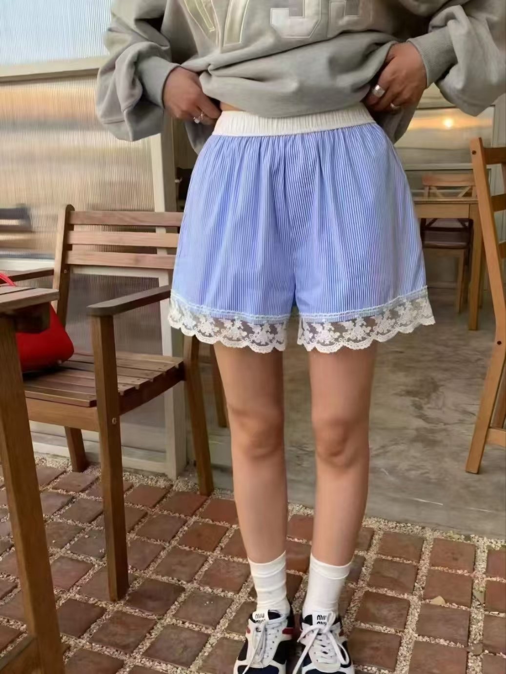 IN A ROW韓國直郵㊣東大門實拍女裝新款25春夏時尚推薦短褲IN A ROW短褲