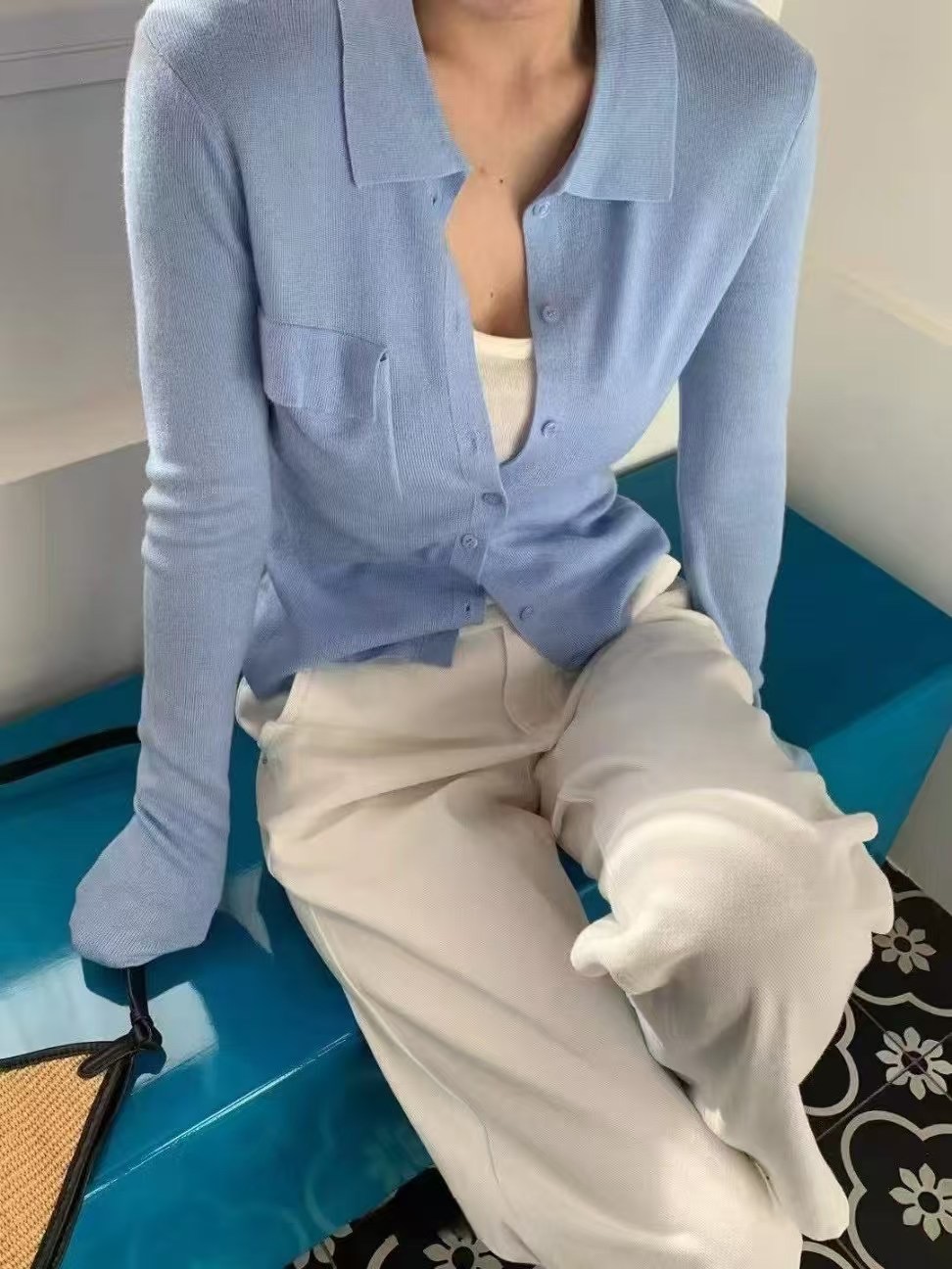 IN A ROW韓國直郵㊣女裝新品25春夏職業人氣推薦休閑針織衫IN A ROW針織衫