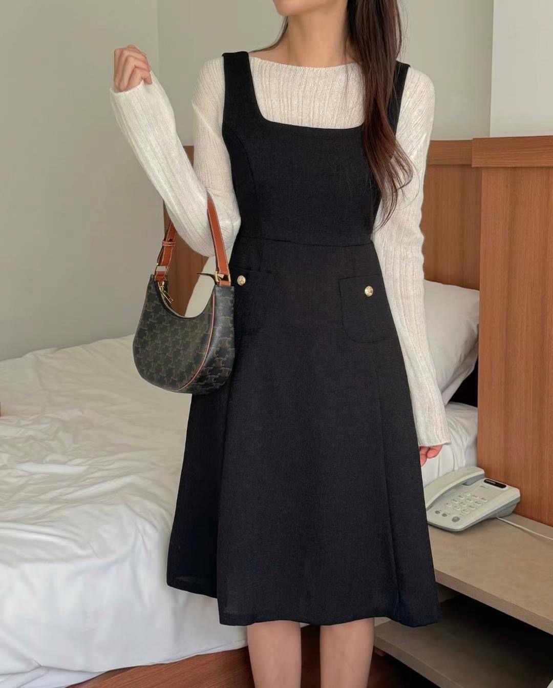 ANDBYL韓國直郵㊣女裝新款25春夏推薦時尚職業連衣裙不含內搭ANDBYL連衣裙圖色2