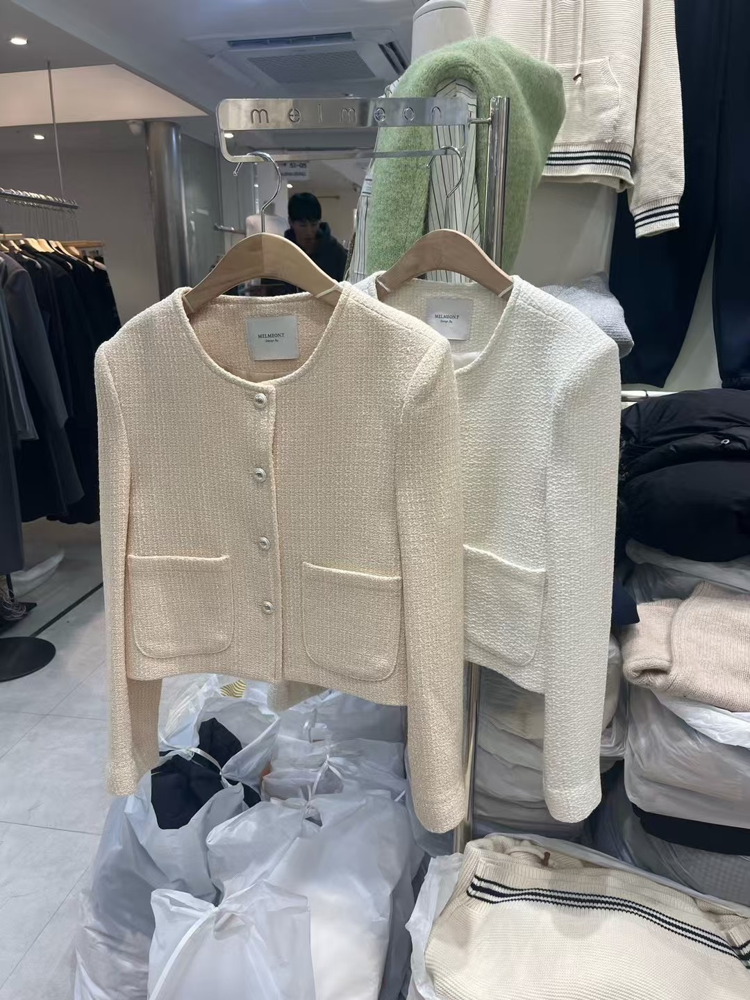 MELMEONT韓國代購女士新品25春夏真品推薦休閑熱賣職業夾克MELMEONT夾克