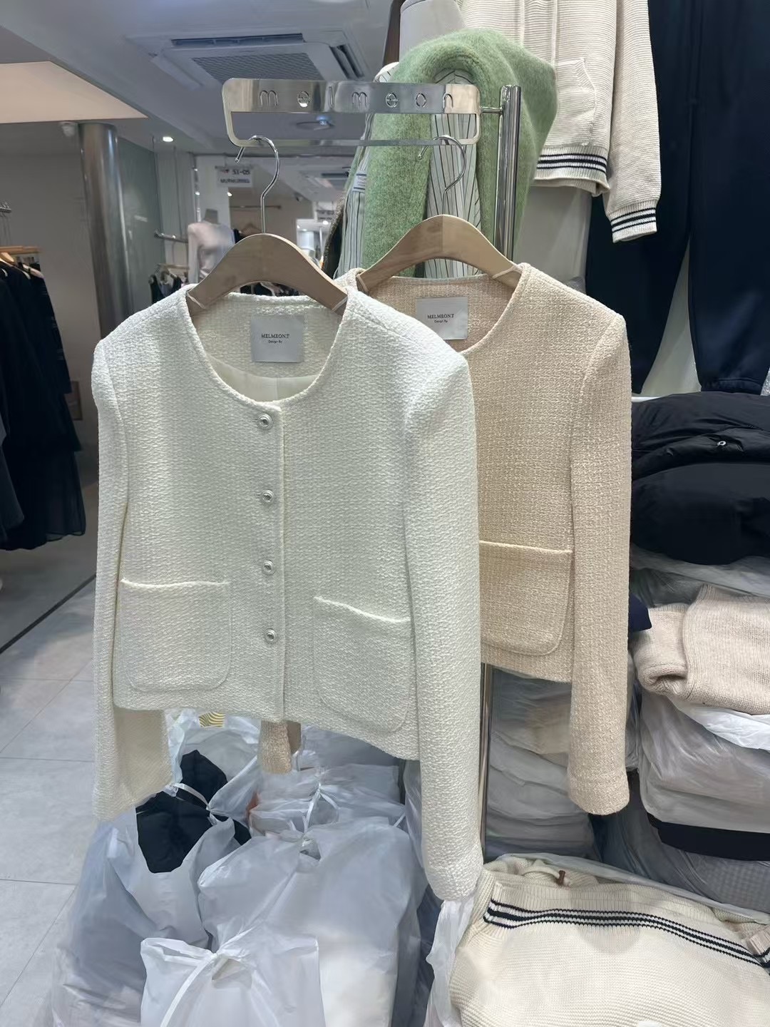 MELMEONT韓國代購女士新品25春夏真品推薦休閑熱賣職業夾克MELMEONT夾克