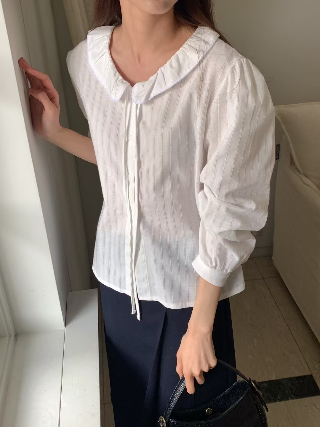 MELMEONT韓國直郵女士新品推薦職業真品休閑人氣襯衫蕾絲衫MELMEONT襯衫/蕾絲衫
