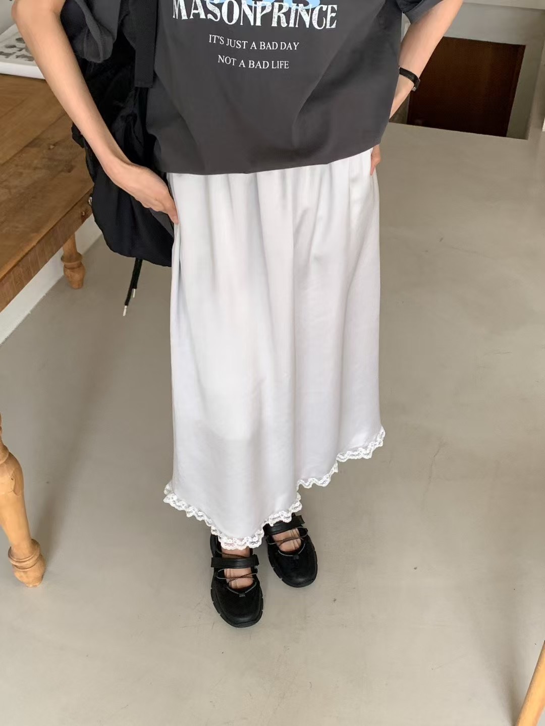MELMEONT東大門實拍女裝新款人氣推薦職業休閑熱賣25春夏長裙MELMEONT長裙