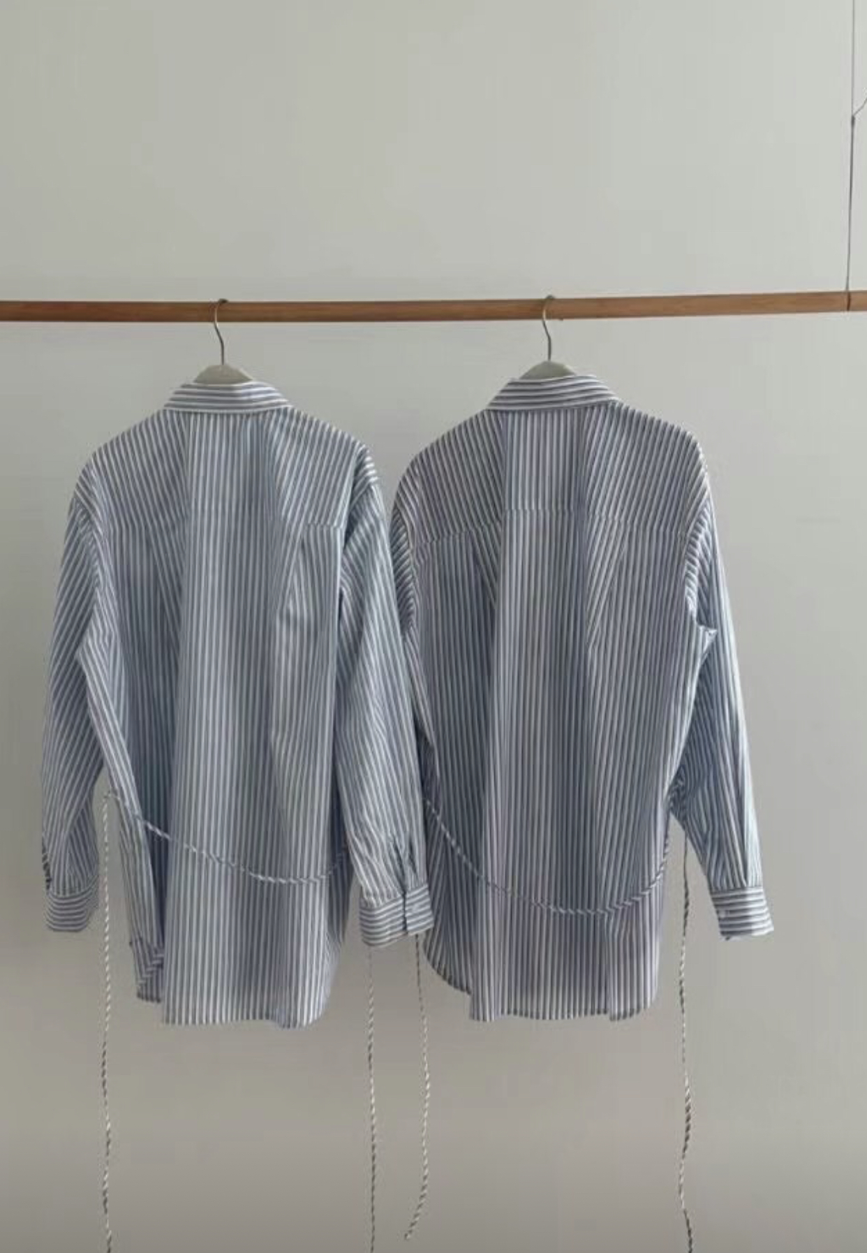 FLAT WHITE東大門代購女士新品職業25春夏襯衫蕾絲衫含腰繩FLAT WHITE襯衫/蕾絲衫