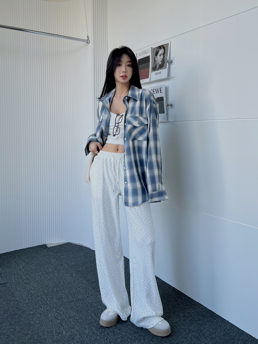 CLOTH直郵韓國代購㊣女裝新品人氣熱賣推薦休閑職業25春夏休閑褲CLOTH休閑褲