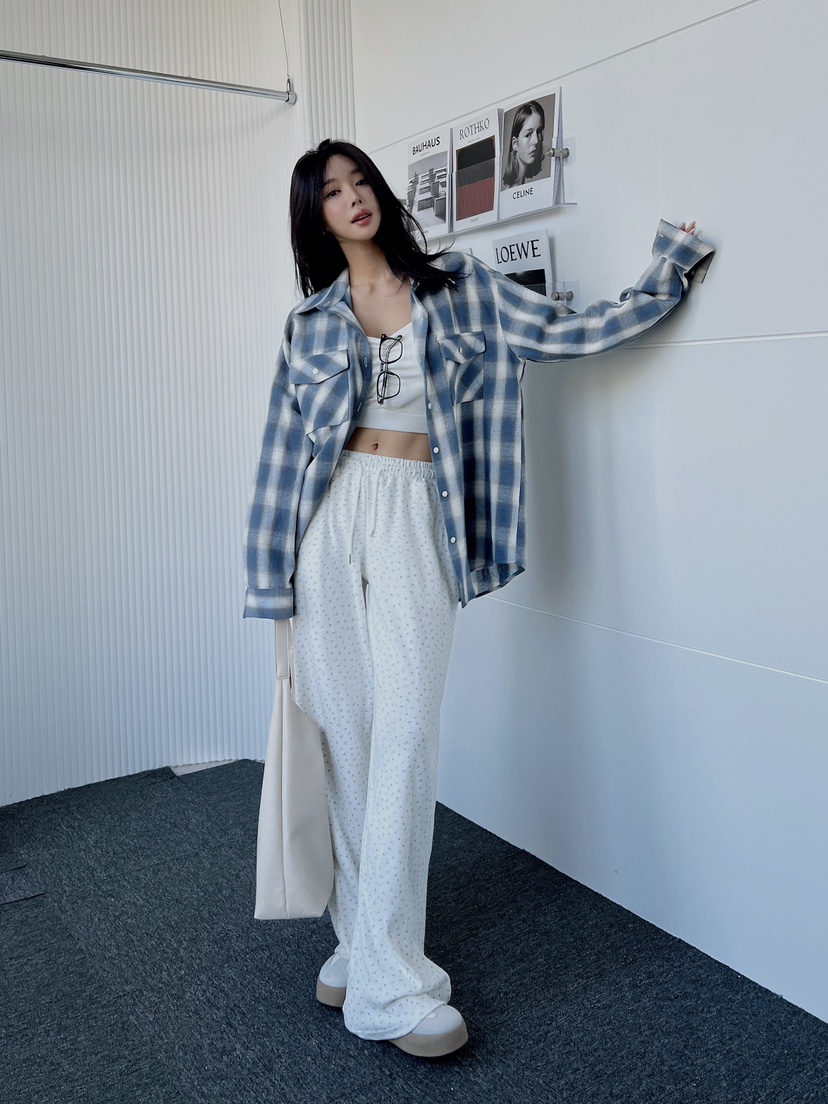 CLOTH直郵韓國代購㊣女裝新品人氣熱賣推薦休閑職業25春夏休閑褲CLOTH休閑褲