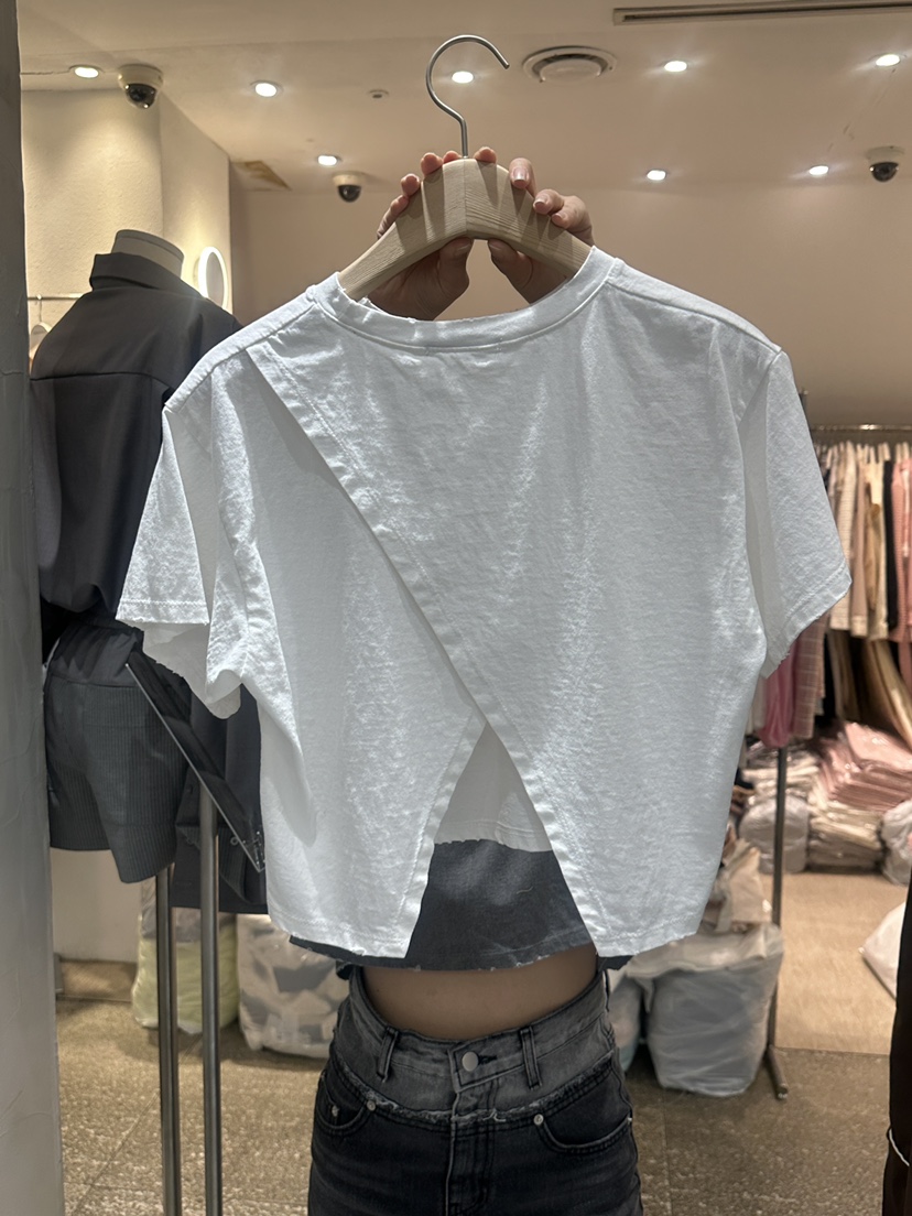 INSSENSE-A直郵韓國代購㊣女裝新品熱賣人氣職業推薦T恤短款INSSENSE-AT恤
