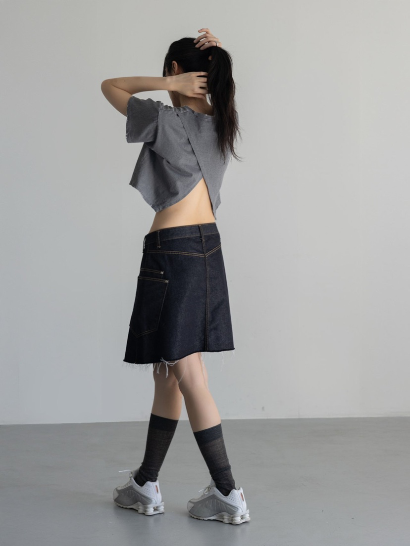 INSSENSE-A直郵韓國代購㊣女裝新品熱賣人氣職業推薦T恤短款INSSENSE-AT恤