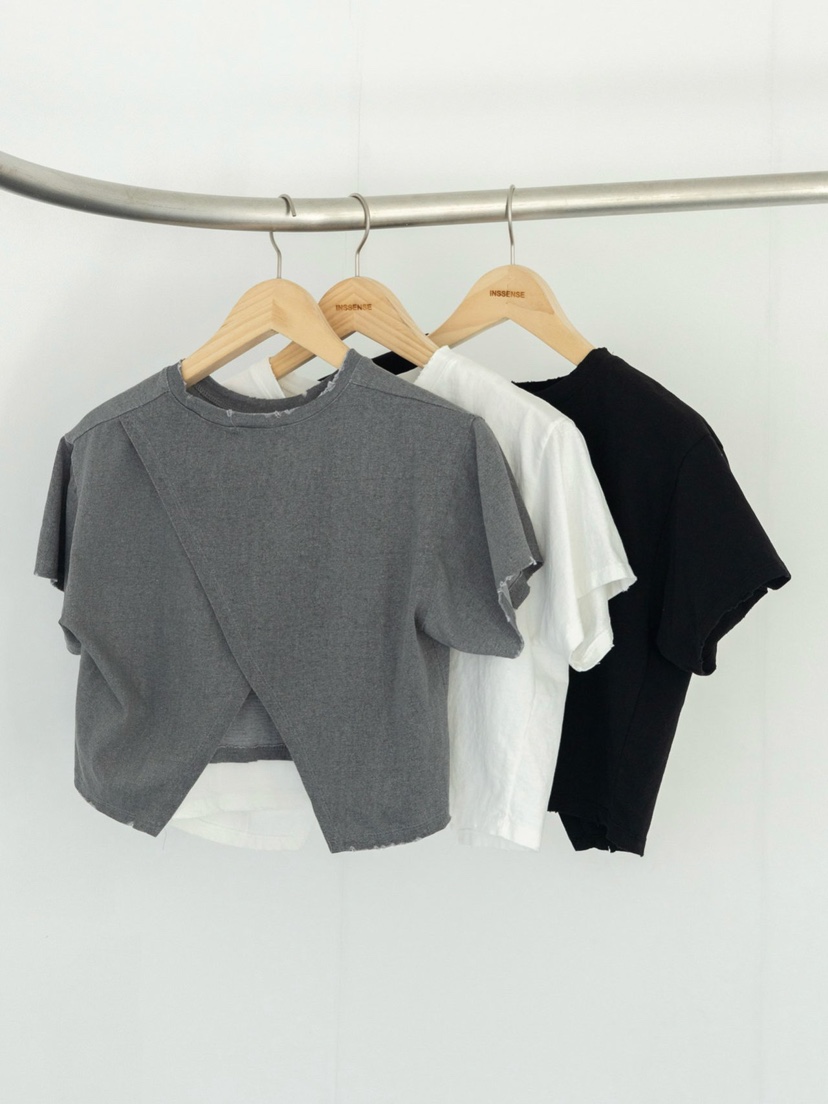 INSSENSE-A直郵韓國代購㊣女裝新品熱賣人氣職業推薦T恤短款INSSENSE-AT恤