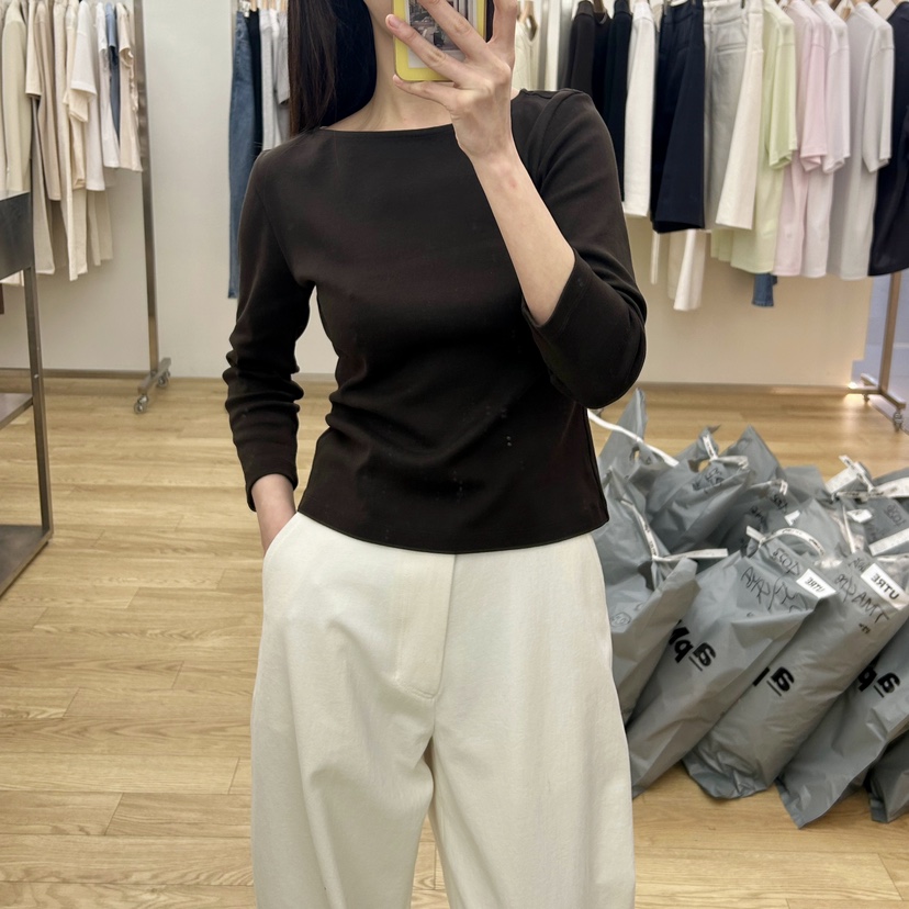 UTRE韓國直郵㊣女裝新款職業熱賣時尚推薦休閑人氣25春夏長袖T恤UTRE長袖T恤
