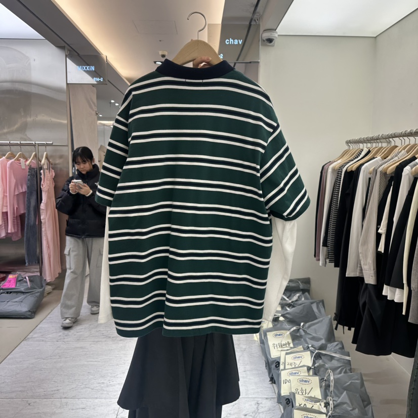 CHAV韓國直郵㊣東大門實拍女裝新品休閑推薦人氣T恤不含內搭CHAVT恤