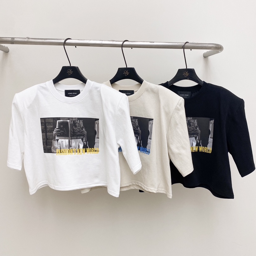 LONE STAR韓國㊣直郵東大門代購女裝新品25春夏推薦休閑T恤LONE START恤