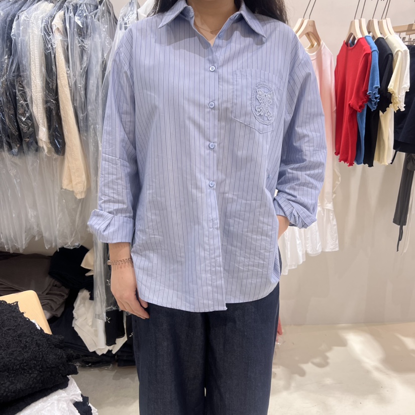 FRILL韓國直郵㊣女裝新款休閑推薦人氣時尚職業熱賣襯衫蕾絲衫FRILL襯衫/蕾絲衫圖色3