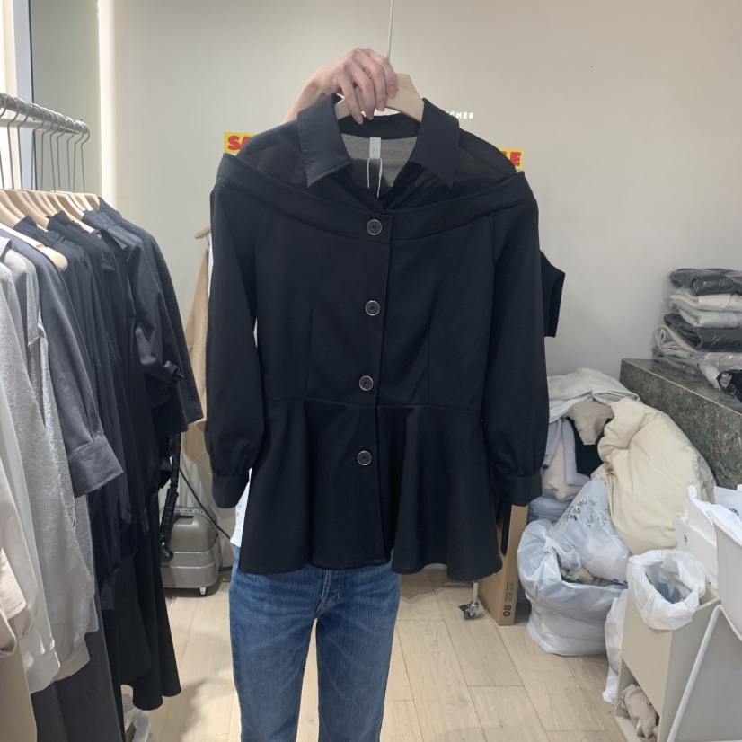 ARCHER韓國直郵㊣東大門實拍女裝新品休閑熱賣25春夏襯衫蕾絲衫ARCHER襯衫/蕾絲衫圖色3