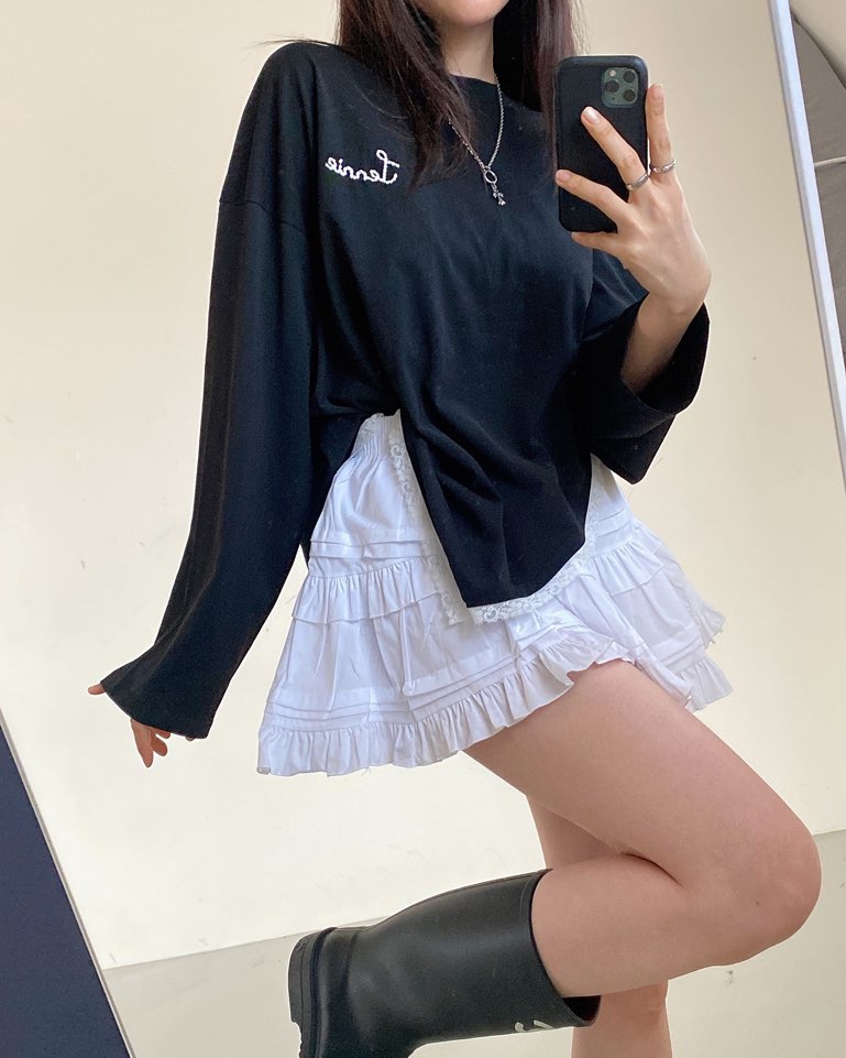 VENEFIT東大門直郵女士新品休閑熱賣時尚職業人氣真品長袖T恤VENEFIT/JENNIE長袖T恤圖色3
