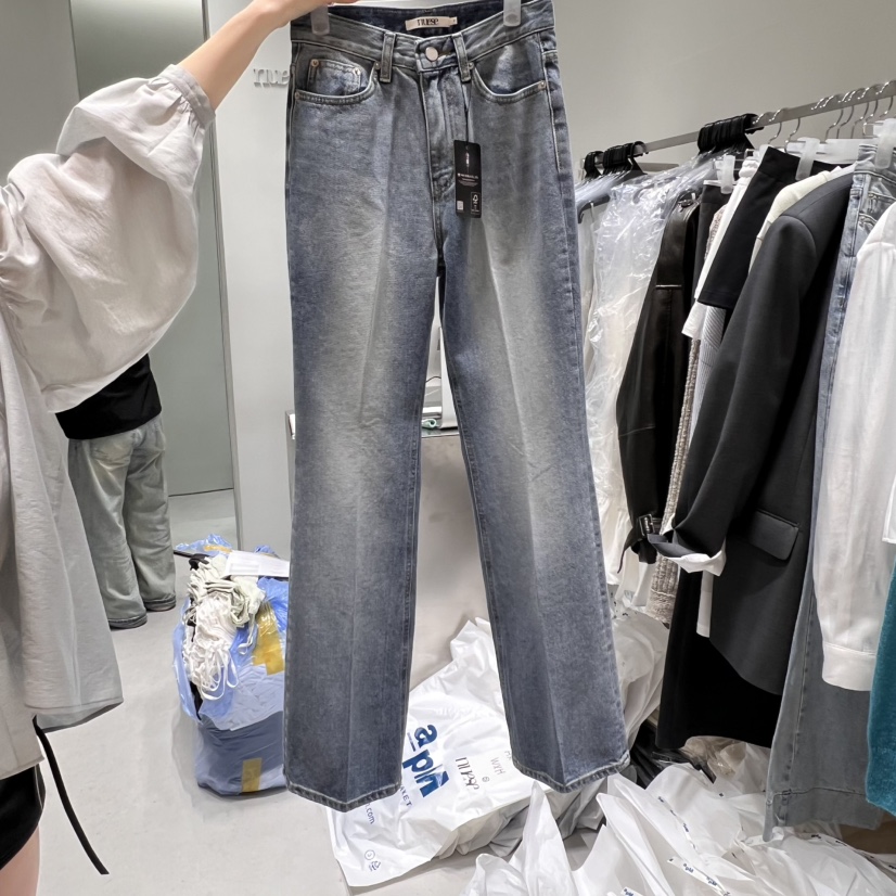 NUESE東大門實拍女裝新款時尚職業25春夏真品人氣熱賣牛仔褲NUESE牛仔褲圖色1