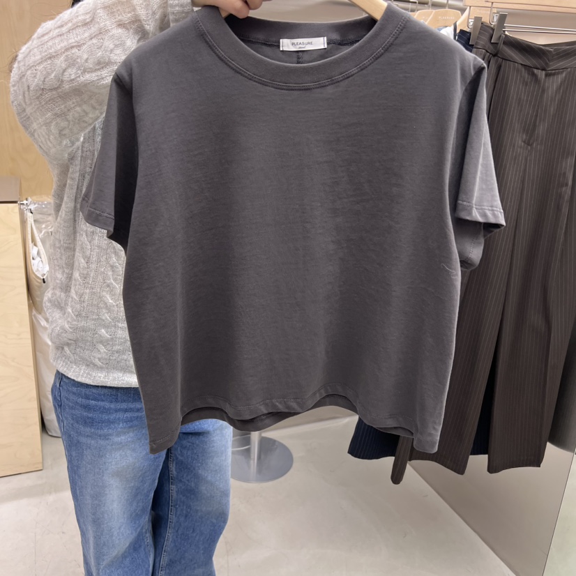 PLEASURE東大門直郵女士新品時尚真品熱賣職業25春夏休閑T恤PLEASURET恤圖色3