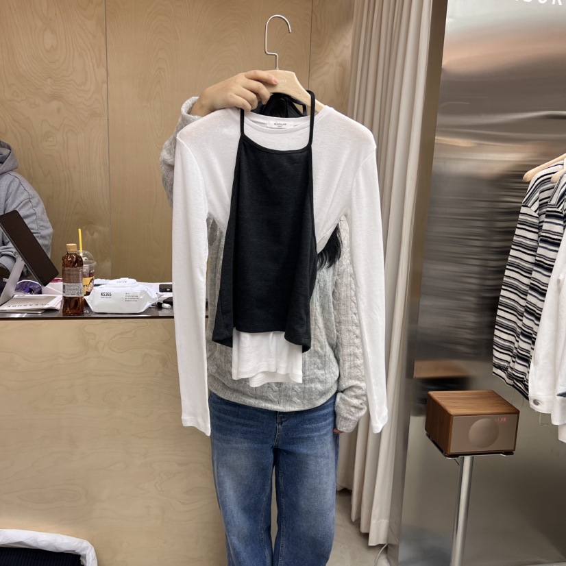 PLEASURE韓國直郵女裝新品時尚休閑職業25春夏吊帶背心不含內搭PLEASURE吊帶/背心圖色4