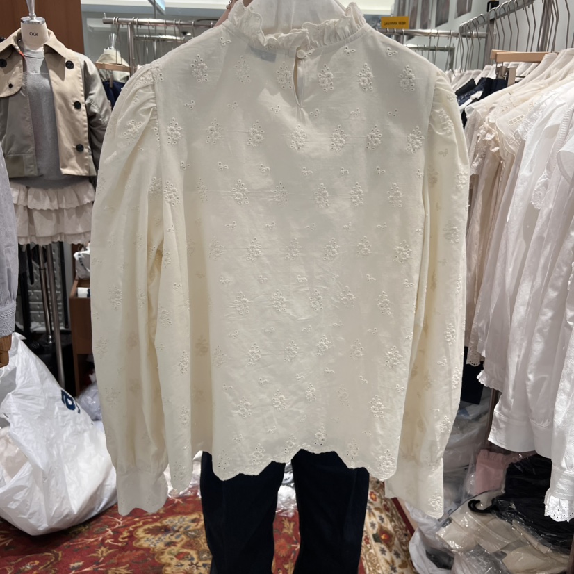OGI東大門實拍女裝新品休閑熱賣真品25春夏時尚職業襯衫蕾絲衫FLat OGI襯衫/蕾絲衫