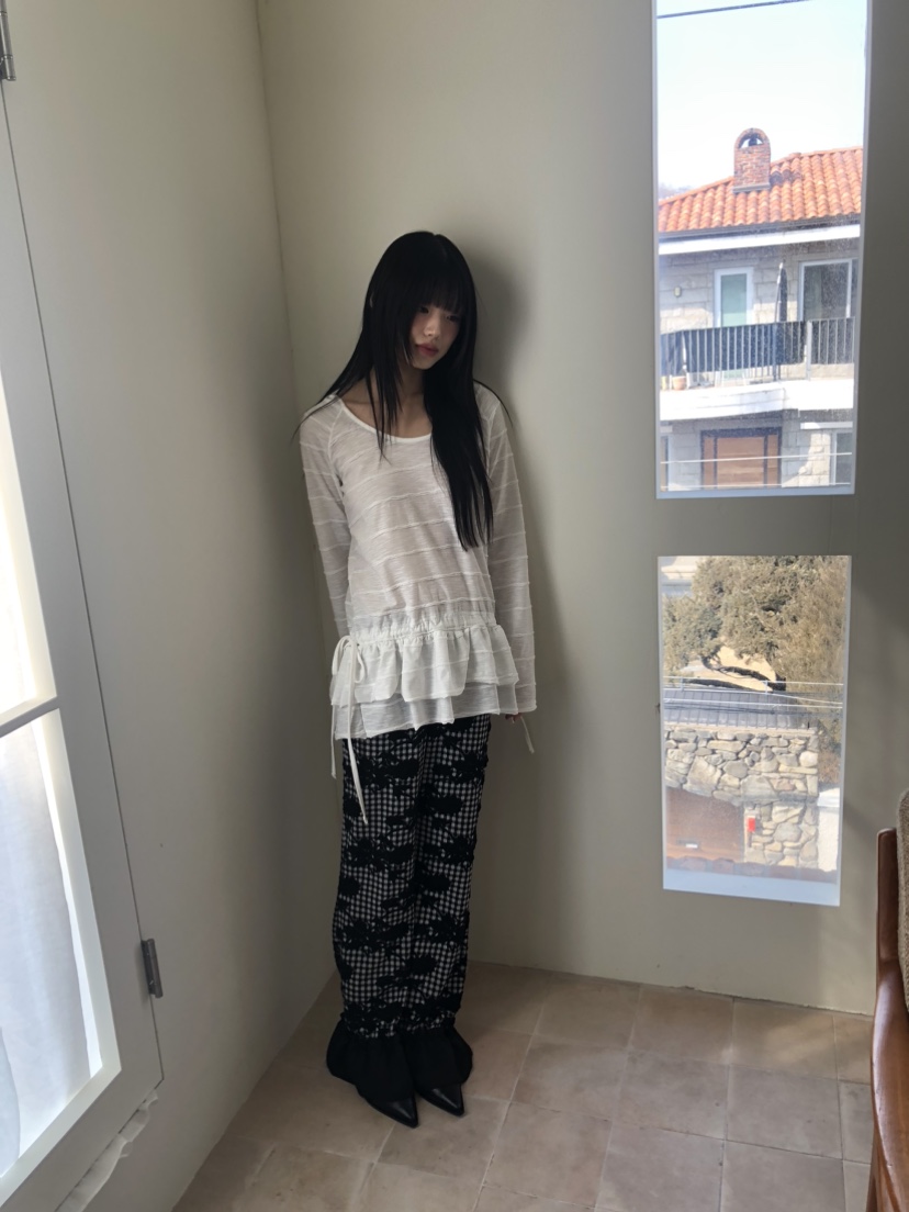 FLASH東大門代購女裝新款職業時尚人氣真品熱賣長袖T恤連帽FLASH長袖T恤