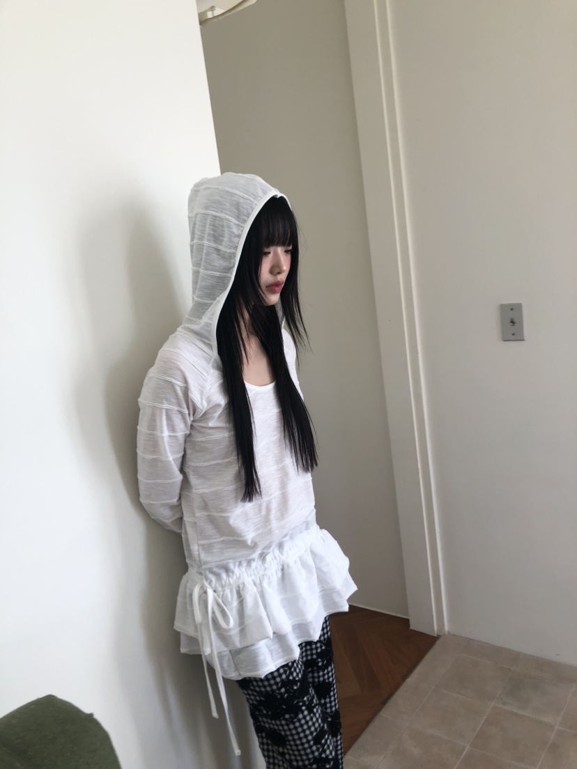 FLASH東大門代購女裝新款職業時尚人氣真品熱賣長袖T恤連帽FLASH長袖T恤
