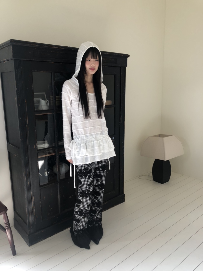 FLASH東大門代購女裝新款職業時尚人氣真品熱賣長袖T恤連帽FLASH長袖T恤