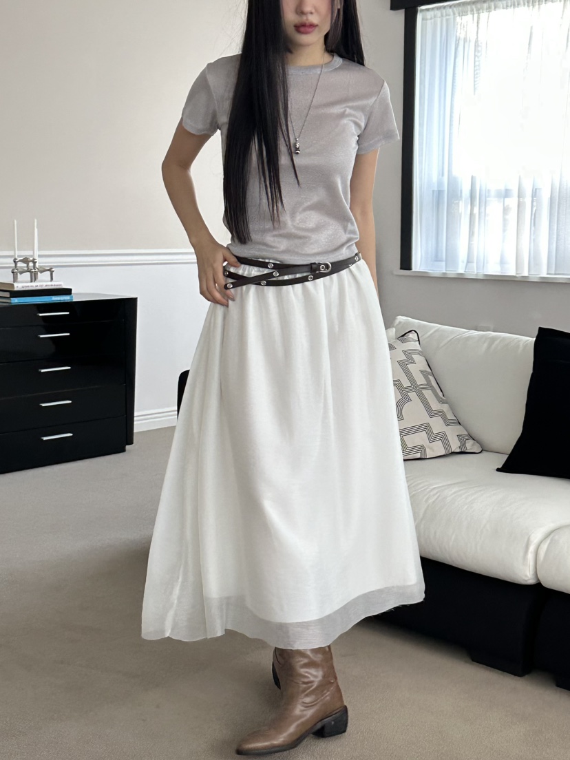 I MFACT韓國直郵女士新品25春夏推薦職業熱賣人氣休閑長裙I MFACT長裙
