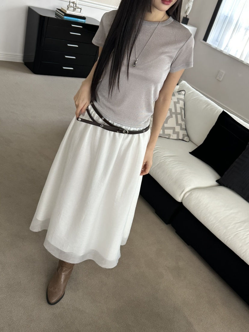 I MFACT韓國直郵女士新品25春夏推薦職業熱賣人氣休閑長裙I MFACT長裙