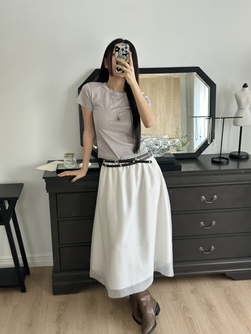 I MFACT韓國直郵女士新品25春夏推薦職業熱賣人氣休閑長裙I MFACT長裙