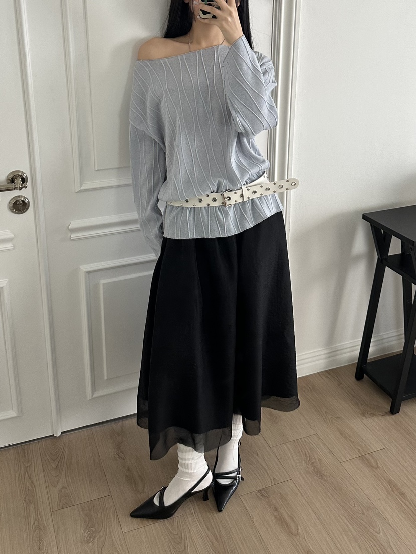 I MFACT韓國直郵女士新品25春夏推薦職業熱賣人氣休閑長裙I MFACT長裙圖色2