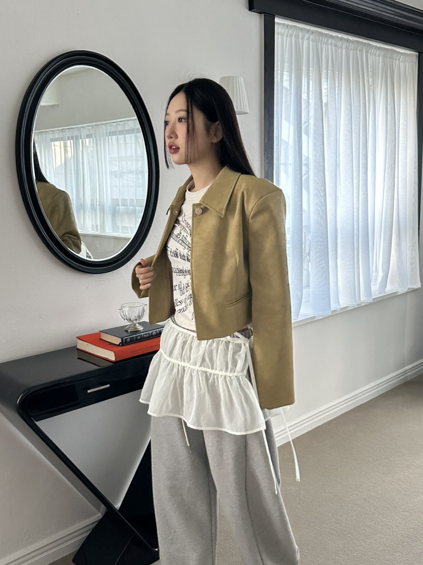 I MFACT韓國直郵女裝新款25春夏休閑熱賣真品職業短裙歐根紗I MFACT短裙