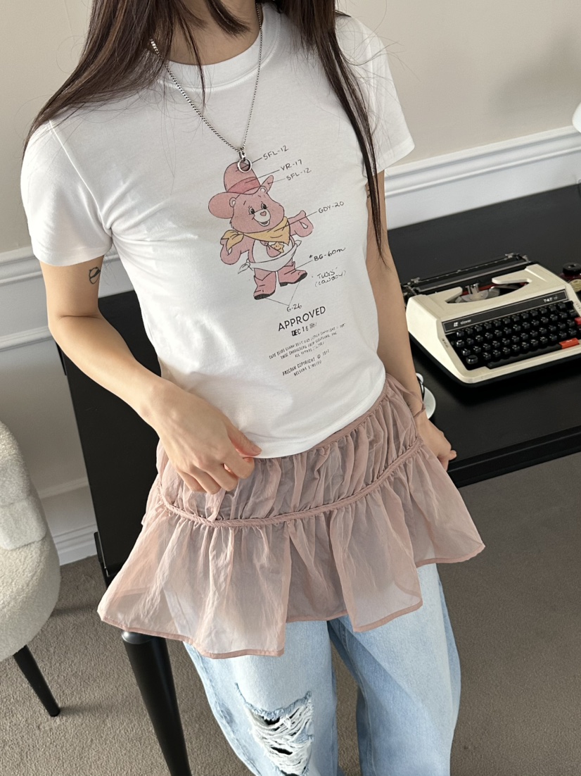 I MFACT韓國直郵女裝新款25春夏休閑熱賣真品職業短裙歐根紗I MFACT短裙