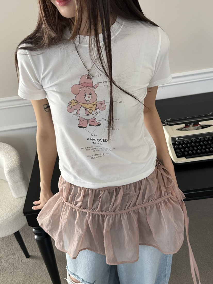 I MFACT韓國直郵女裝新款25春夏休閑熱賣真品職業短裙歐根紗I MFACT短裙