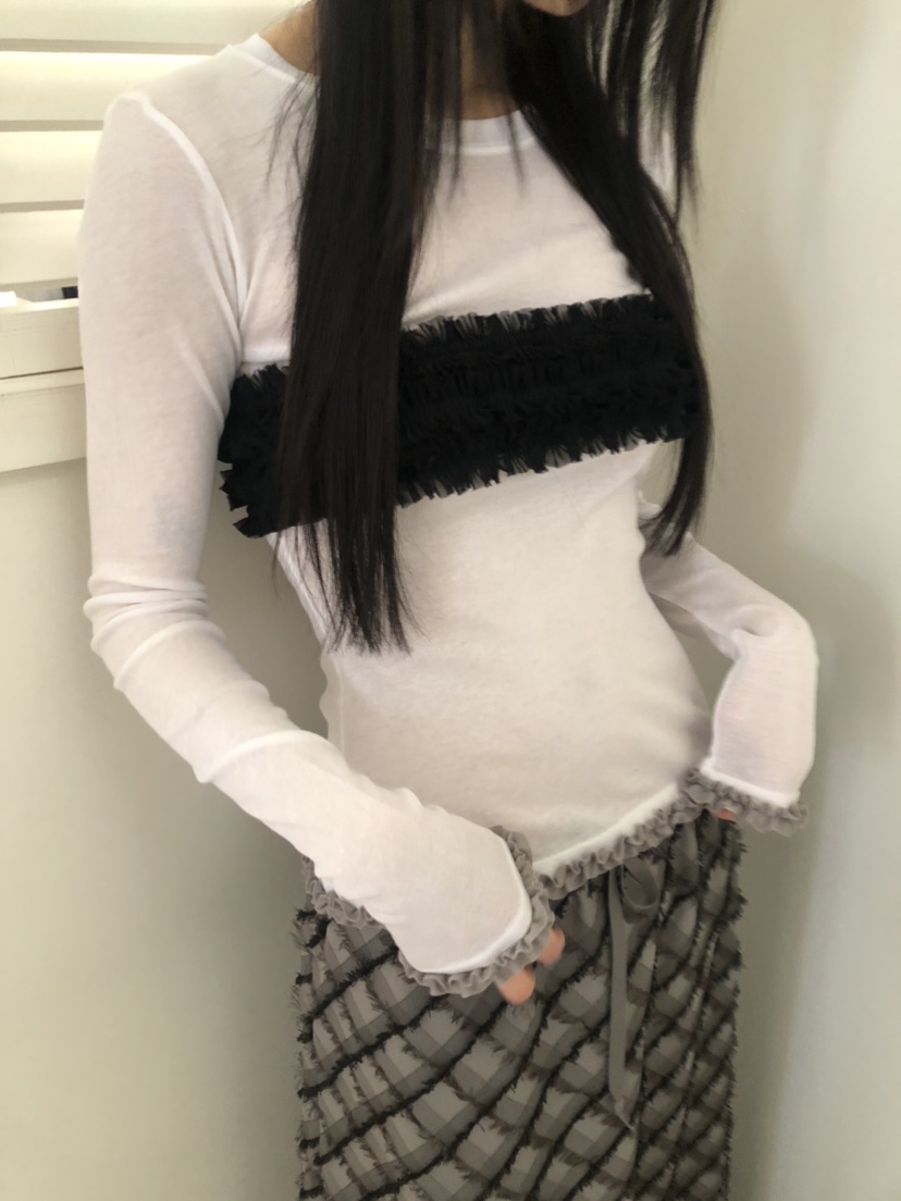 FLASH韓國代購女士新款人氣職業時尚25春夏真品熱賣長袖T恤FLASH長袖T恤
