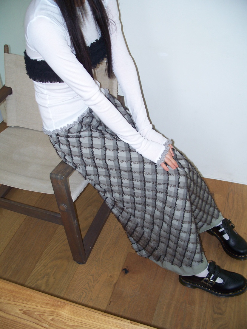 FLASH韓國直郵女士新品休閑時尚真品熱賣25春夏人氣推薦長裙FLASH長裙